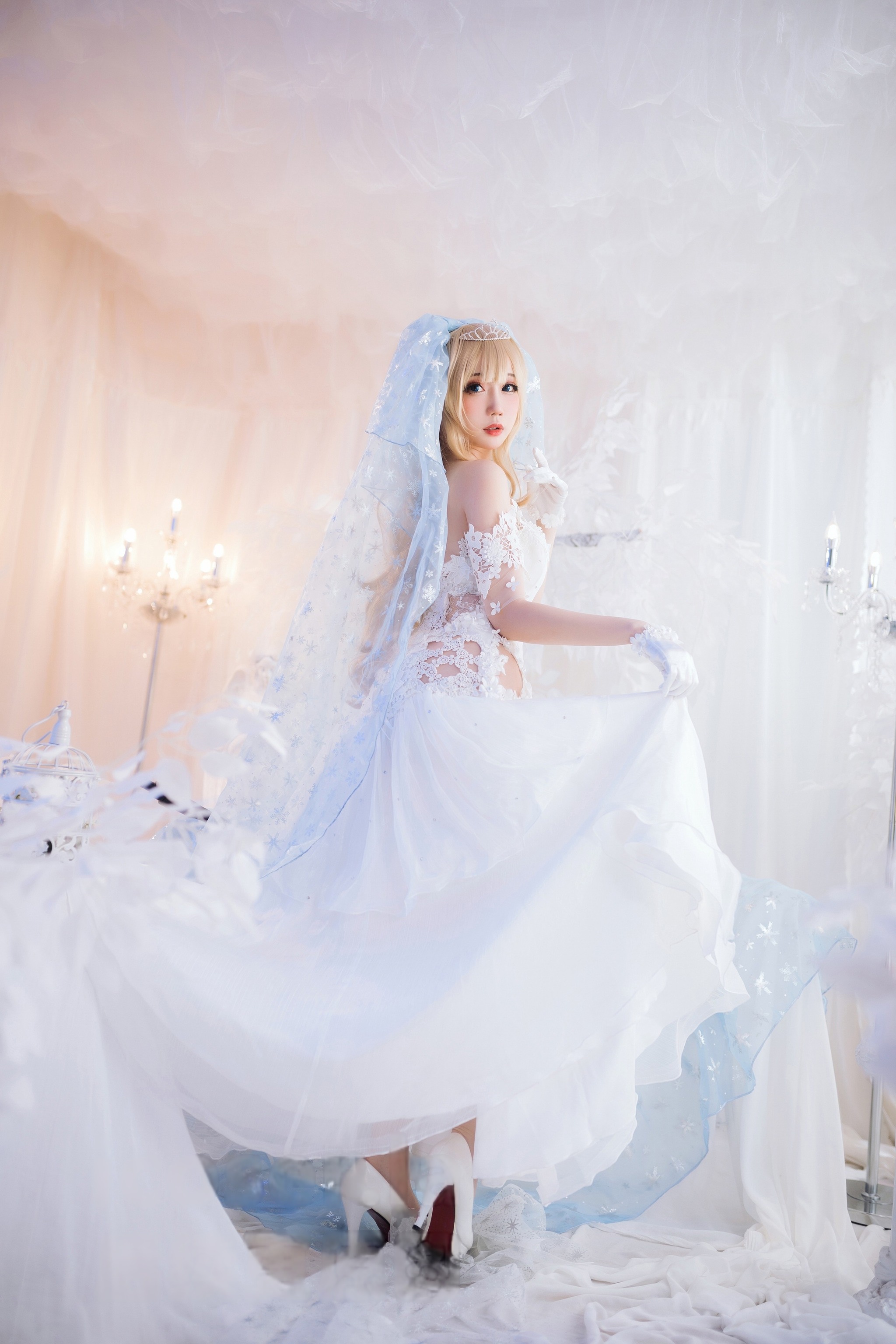 图片[1]-焖焖碳 – NO.036 少女前线 索米 婚纱[42P]-XikXak